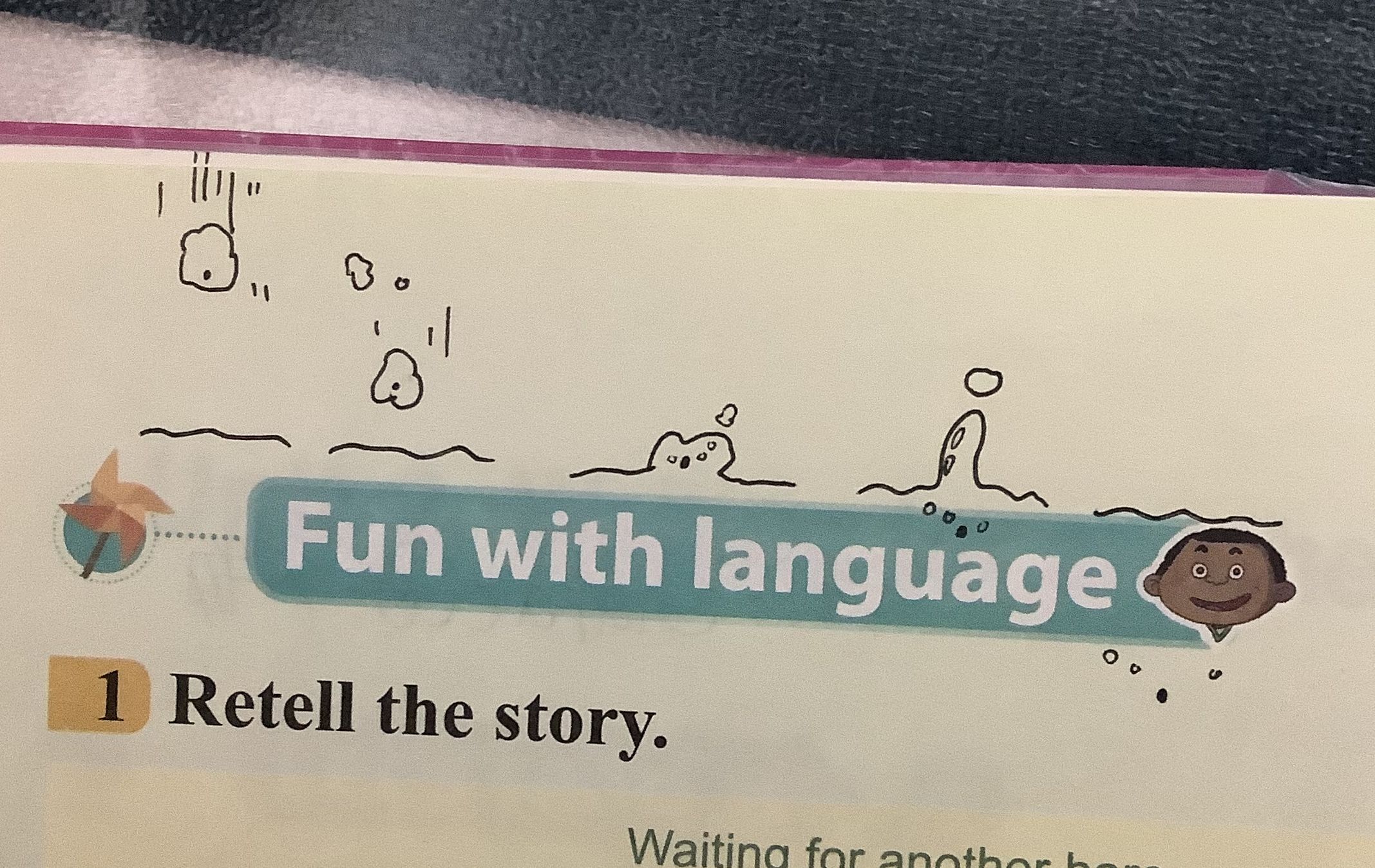 六年级下英语课本涂鸦 Graffiti on the English textbook for grade 6